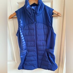 Lululemon Women’s Down For It All Vest - size 4 - Royal Blue